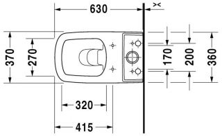 Напольный унитаз Duravit DuraStyle (2155090000)