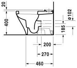 Напольный унитаз Duravit DuraStyle (2155090000)
