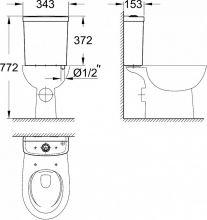 Бачок для унитаза Grohe  (39436000)
