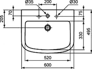 Подвесная раковина Ideal Standard Tempo (T056401)