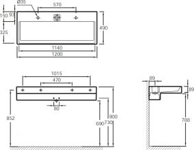 Подвесная раковина Jacob Delafon Terrace (EXB112-00)