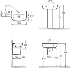 Подвесная раковина Jacob Delafon Odeon Up (E4755G-00)