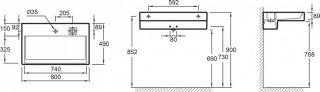 Подвесная раковина Jacob Delafon Terrace (EXD112-00)