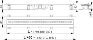 Душевой лоток AlcaPlast APZ9 81 см (APZ9-750M)