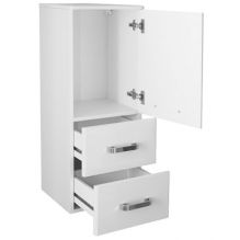 Полупенал СТИВ-34 белый подвесной универсальный (536806)