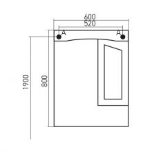 Зеркало-шкаф MIXLINE КРИТ-60 (534218)