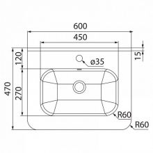 Тумба с раковиной IDDIS Brick 60 подвесная белая (BRI60W0i95K)