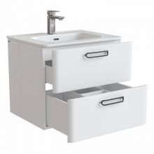 Тумба с раковиной IDDIS Brick 60 подвесная белая (BRI60W0i95K)