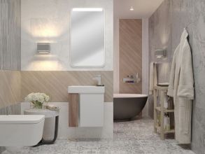 Тумба под раковину Aquaton Вита белый, ясень шимо (1A221401VTD70)