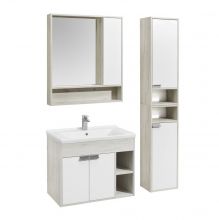Шкаф - колонна Aquaton Флай 1-створчатый белый, дуб крафт R (1A237903FAX1R)