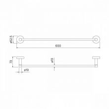 Полотенцесушитель одинарный IDDIS Sena сплав металлов (SENSS10i49)