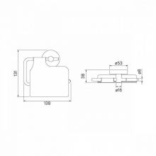 Держатель для туалетной бумаги с крышкой IDDIS Sena сплав металлов (SENSSC0i43)