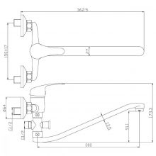 Смеситель для ванны Rossinka Y (Y35-35)