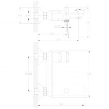 Смеситель для ванны Rossinka RS27 (RS27-31)
