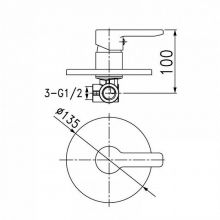 Смеситель для душа IDDIS Sena (SENSB00i66)