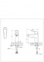 Смеситель для умывальника Bravat Drop (F14898C-RUS)