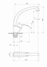 Смеситель для кухни ПСМ-ПРОФСАН PSM-335-023 ПЛЮС тип См-МОЦБА