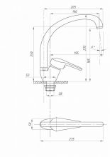 Смеситель для кухни FAUZT FZs-863-131 тип См-МОЦБА