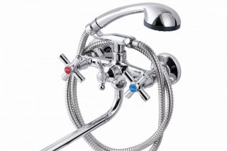 Смеситель для ванны с душем FAUZT FZs-428-18 тип См-ВУДРНШлА