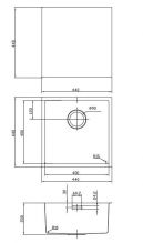 Мойка IDDIS  Edifice для подстольного монтажа бронза (EDI44B0i77)
