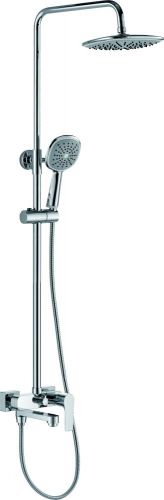 Тропическая, душевая система RUSH со смесителем для ванны с поворотным изливом , хром (ST4235-40)