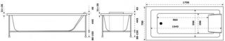 Ванна акриловая Jacob Delafon Sofa 170x70 E60518RU-00