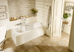 Ванна Roca Haiti 150x80 с отверстиями для ручек, anti-slip 2332G000R