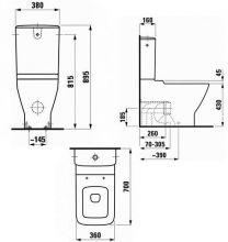 Унитаз напольный Laufen Palace NEW (без бачка) 8.2470.6.000.231.1