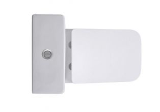 Унитаз напольный безободковый с бачком AQUATEK АМАДЕО 635*385*820, тонкое сиденье с механизмом плавного закрывания, крепеж AQ2914-00