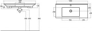 Раковина STWORKI 100 9100-KL