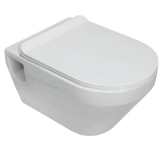 Унитаз подвесной NOVEL б/о, сид. DP Slim, Soft Close, Clip up(SL)