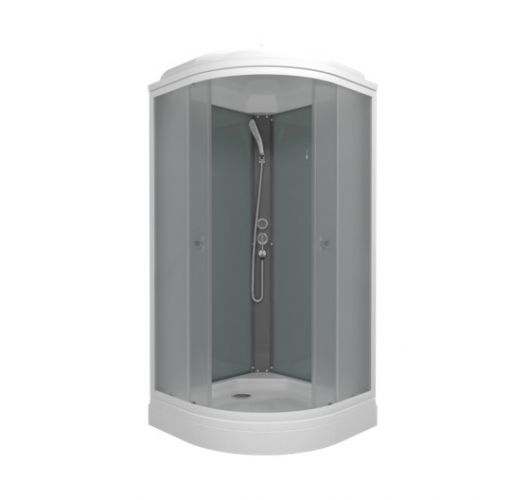 Душ. каб. MARONI ALBA SR90L-DRN-DN4 90x90x215 (7 мест+сифон D90мм)