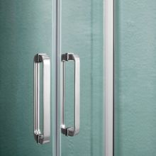 AQ NAA 2142-100 Душевой уголок 1/4 круга, двери раздвижные 1000x1000x2000, профиль хром, стекло прозрачное