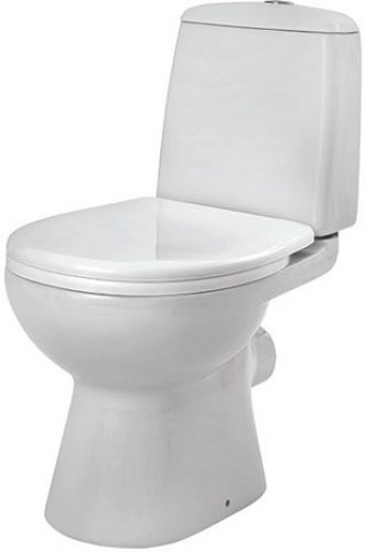 1.WH30.1.746 ЦЕЗАРЬ унитаз-компакт, гориз.выпуск, 2 режима, soft-close