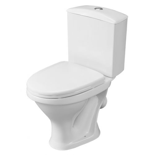 1P2018S0000BF Унитаз-компакт Вест белый, сидение полипропилен (арт. 188018S0020B0), кос выпуск