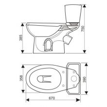 43355130202 Унитаз-компакт 